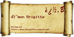 Ámon Brigitta névjegykártya