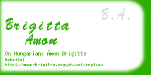 brigitta amon business card